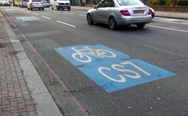 CS7 - no more than a strip of blue paint, and sometimes not even that
